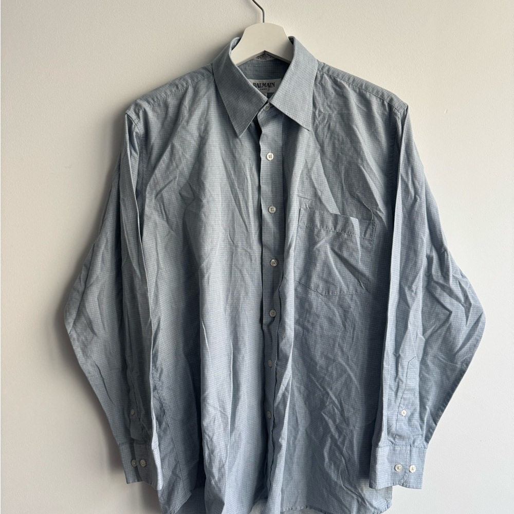Balmain Light Blue Dress Shirt